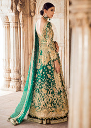 Pakistani Bridal Lehnga in Emerald Green for Wedding Large Pakistani Bridal Lehnga in Emerald Green for Wedding Large