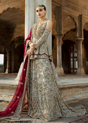 Pakistani Bridal Lehnga with Short Shirt for Wedding Overall Look