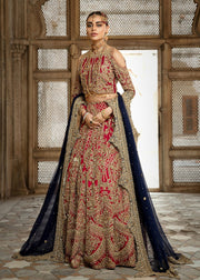 Pakistani Bridal Red Lehnga Choli for Wedding