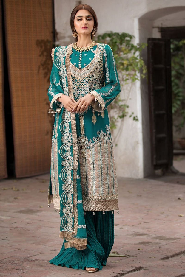 Pakistani Chiffon Party Wear 2020 with Embroidery 