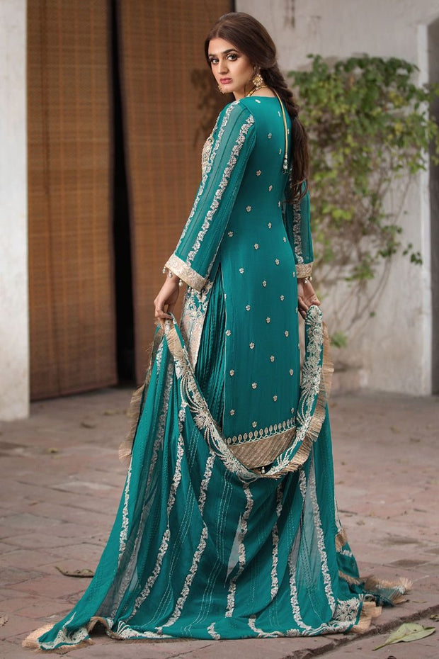 Pakistani Chiffon Party Wear 2020 with Embroidery Backside