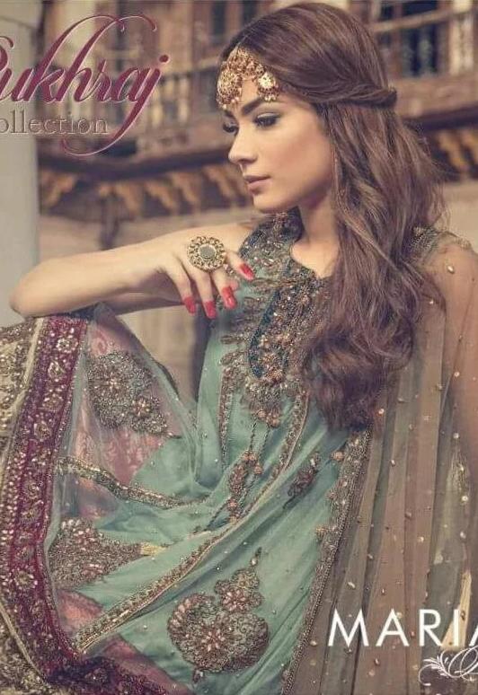 Pakistani Designer Chiffon Cut Dana, Tilla, Embroidery Dress
