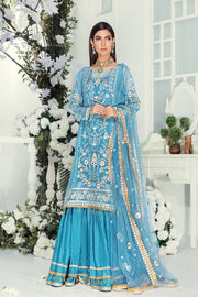 Pakistani Designer Chiffon Dress Gharara Shirt