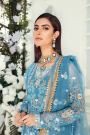 Pakistani Designer Chiffon Dress Gharara Shirt Close Up