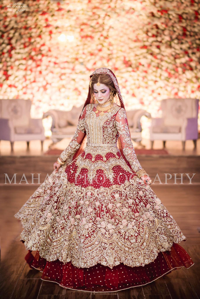 Red Bridal Sharara Shirt Pakistani Wedding Dresses | Red bridal dress,  Pakistani bridal dresses, Indian bridal outfits