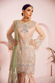 Pakistani Fancy Outfit with Ghararah for Party Side Look