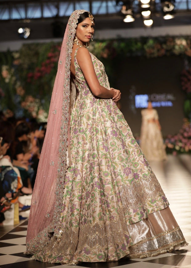 Pakistani Heavy Bridal Frock Lehnga for Wedding