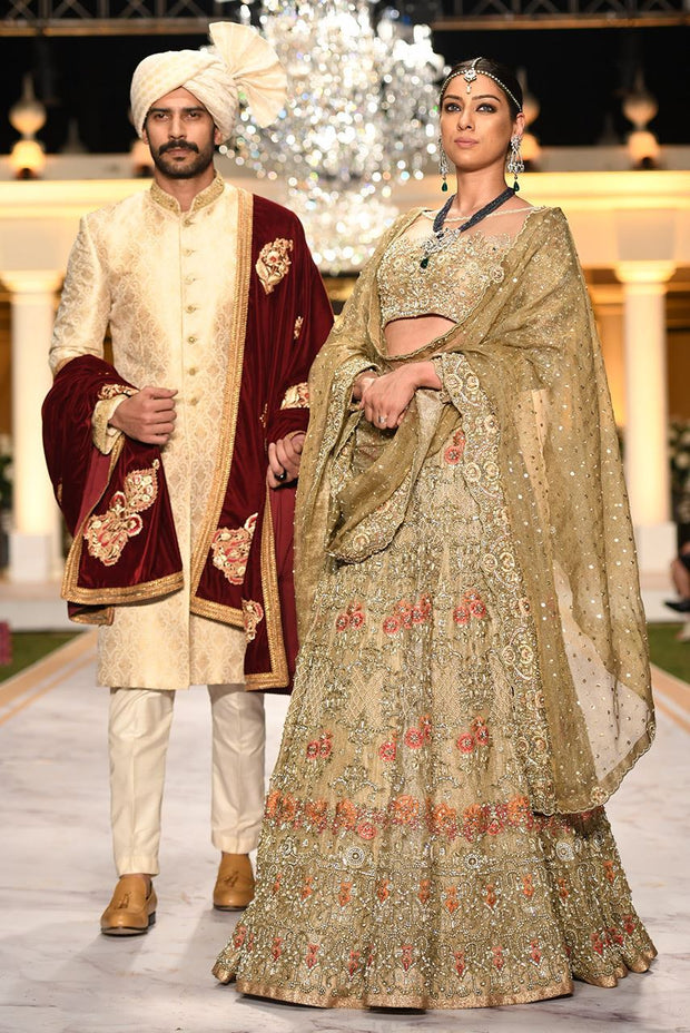 Pakistani Heavy Bridal Lehnga Choli for Wedding