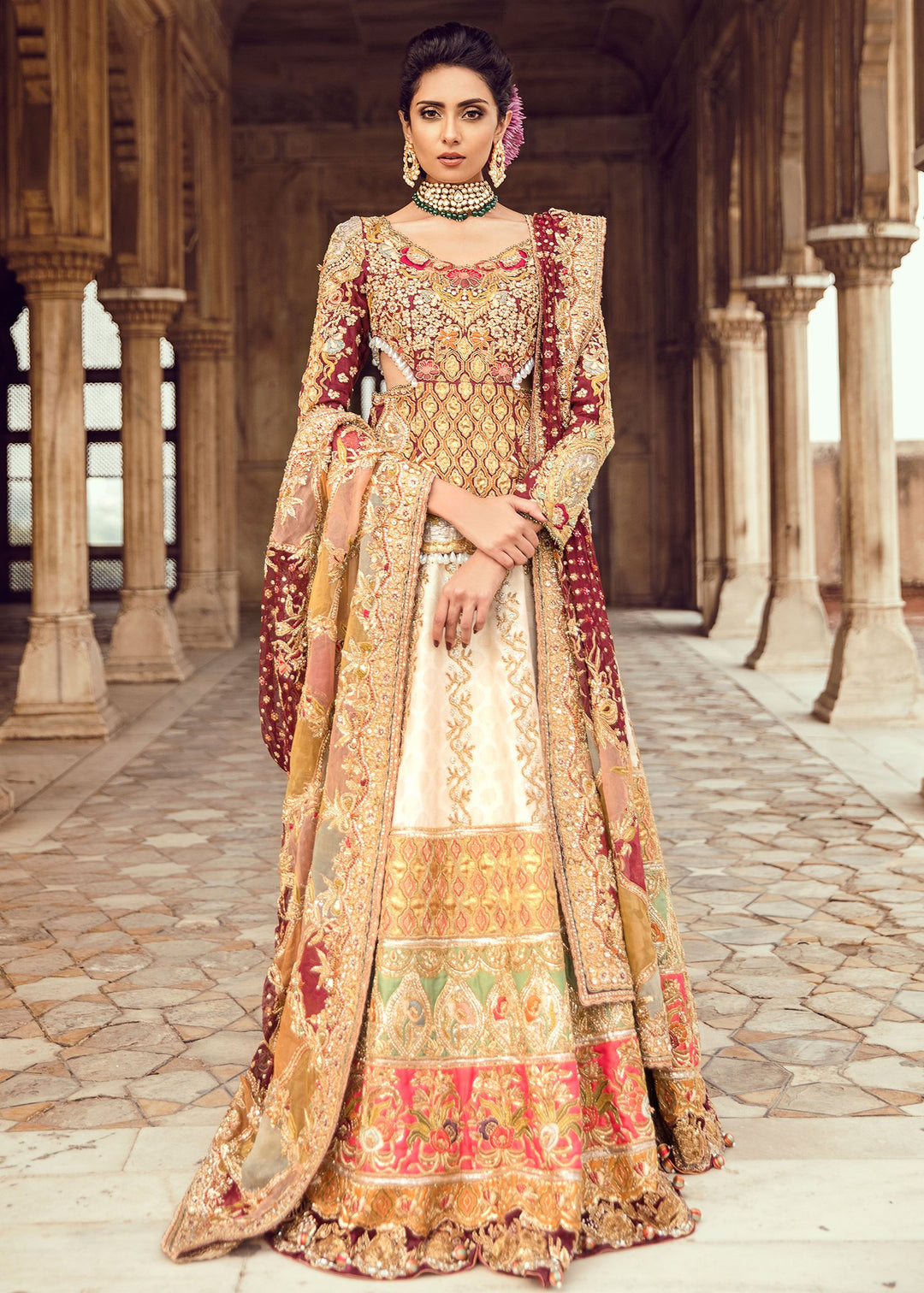 Pakistani Heavy Bridal Lehnga for Wedding