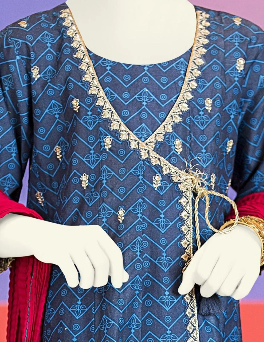 Baby girl dress Pakistani for the gatherings 1