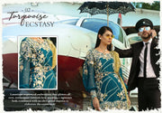 Eid Latest Dress in Turquoise Colour 3