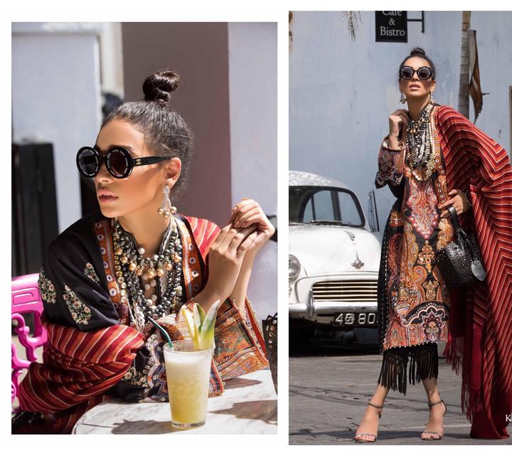 Pakistani Women Casual Wear | Threads Embroidery & Woolen Shawl
