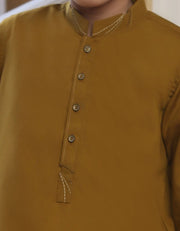 Beautiful Pakistani boys outfit in dark brown color # K2301