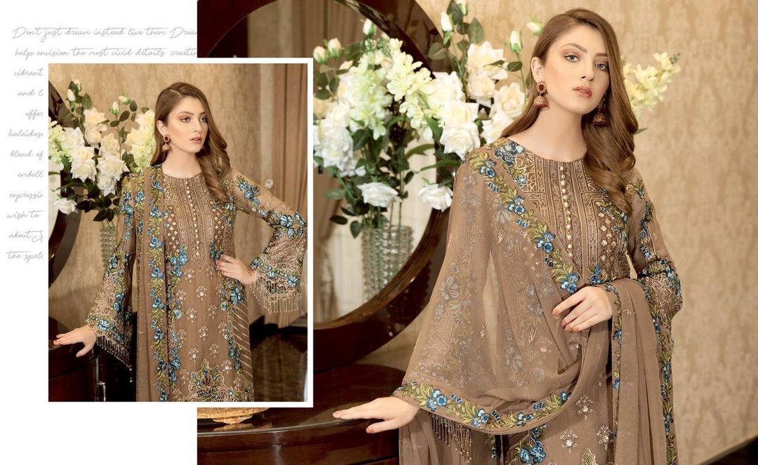 Latest Luxury Pakistani Party Dress Luxury Formal Wear 2019 Nameera by Farooq