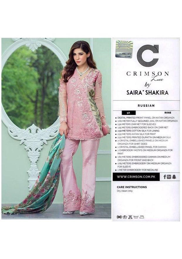 Pakistani designer dress Chiffon Dress Threads Embroidery