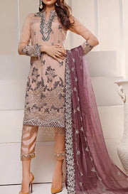 Pakistani designer wear in lavish embroidered work and colors 