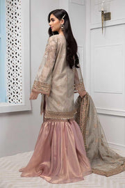 Beautiful Pakistani gharara dress in lavish beige color # P2239