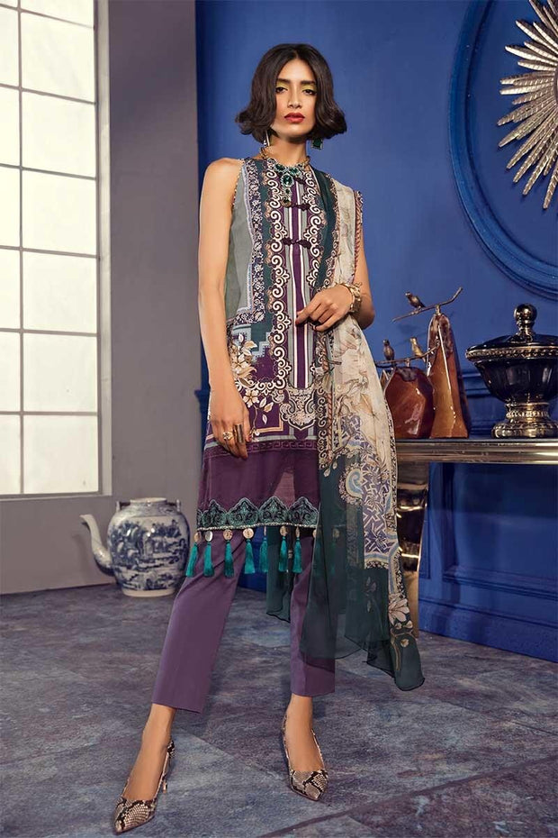 Beautiful Pakistani khaddar outfit in lavish purple color # P2364