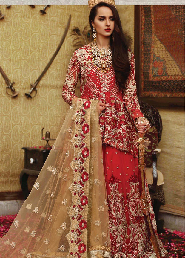 Pakistani latest Embroidered chiffon frock