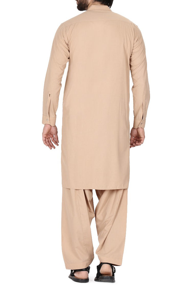 Pakistani light brown casual men's wear