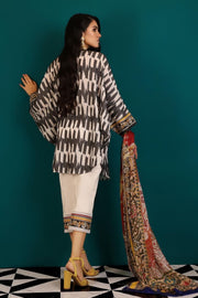 Beautiful Pakistani woven outfit for casual wear in off-white color # P2386