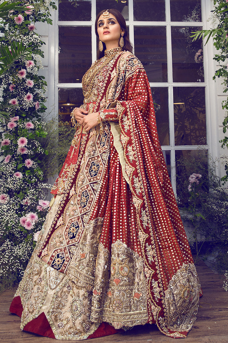 Pakistani bridal dresses online with hand crafted motifs – Nameera by ...