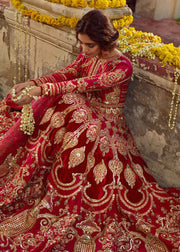 Latest Pakistani bridal dress online 2020  in fuchsia pink color # B3465
