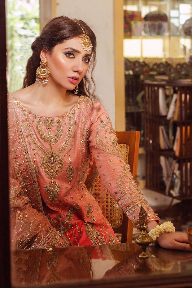 Pakistani long shirt bridal wear