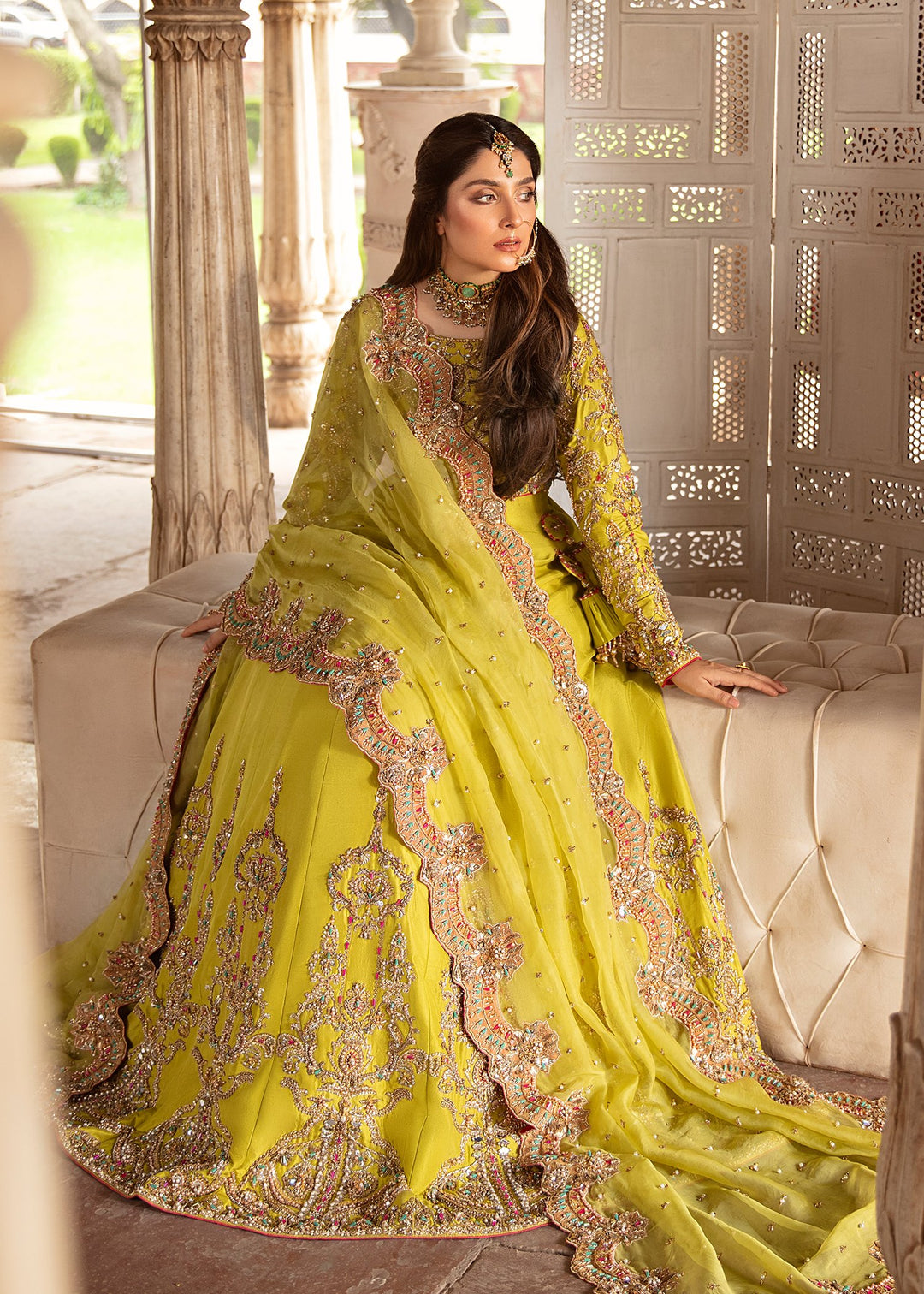 Parrot Green Lehenga Choli