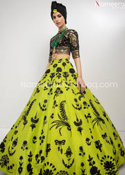 Parrot Green Lehenga