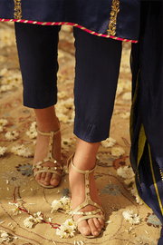 Party Wear Blue Salwar Kameez with Embroidery 2022