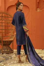 Party Wear Blue Salwar Kameez with Embroidery Online