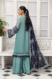 Party Wear Fancy Salwar Kameez in Blue Shade Online