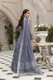 Party Wear Lehenga Choli in Grey Blue Shade Latest
