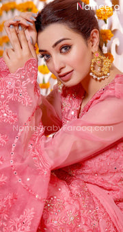 Party Wear Pakistani Pink Dress by Designer 2021