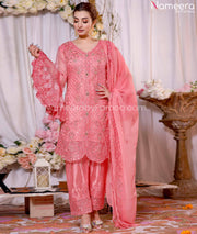Party Wear Pakistani Pink Dress by Designer