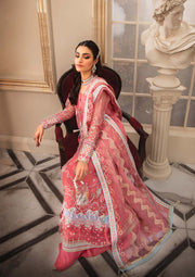 Party Wear Pink Pakistani Dress in Gown Style Latest