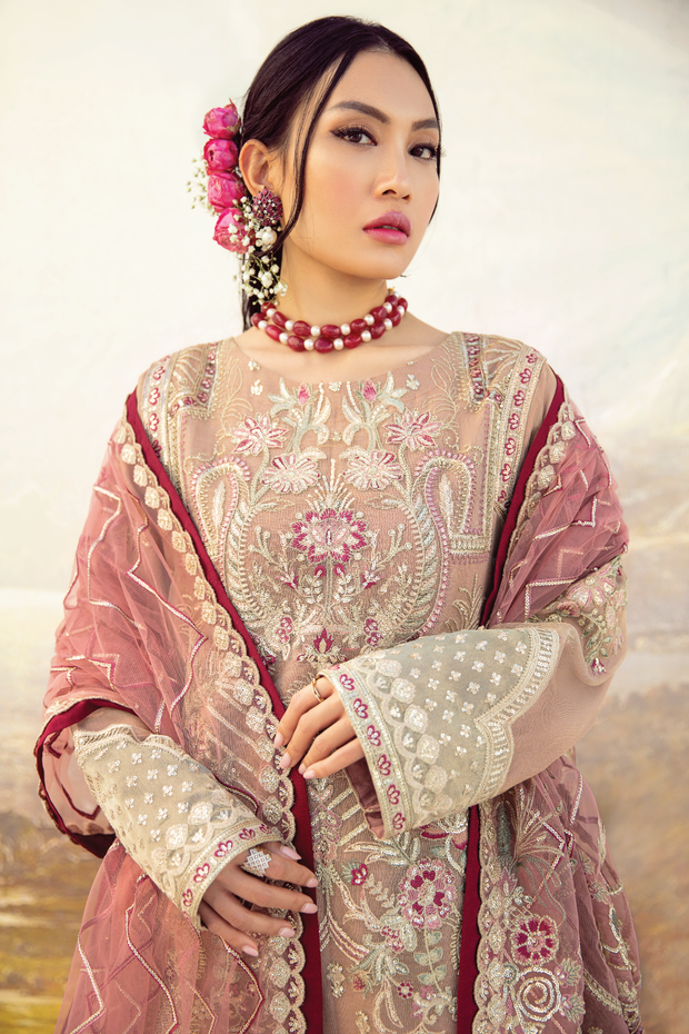 Party Wear Salwar Kameez in Flamingo Pink Color