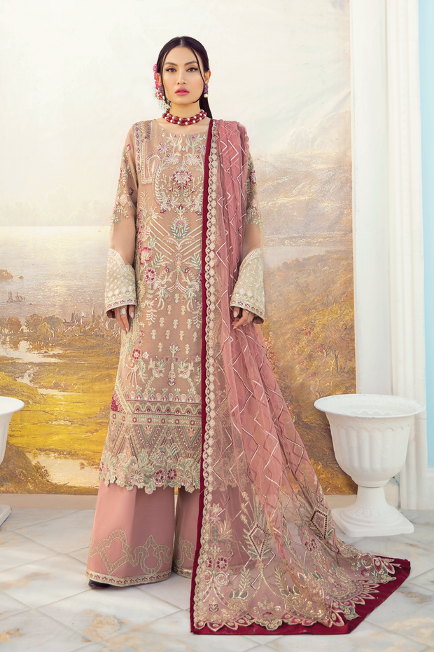 Party Wear Salwar Kameez in Flamingo Pink Shade