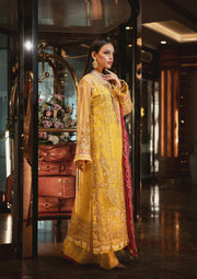 Party Wear Yellow Pakistani Dress by Designer Latest