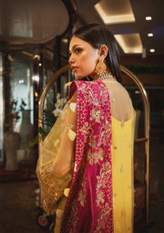 Party Wear Yellow Pakistani Dress by Designer Online