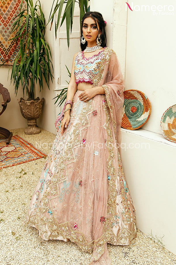 Pastel Pink Bridal Lehenga