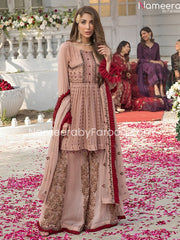Peach Color Dress Combination 
