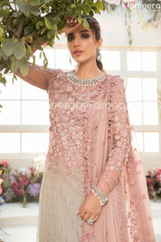 Peach Embroidered Dress 2021