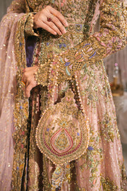 Peach Pink Bridal Lehenga Pakistani Wedding Dress
