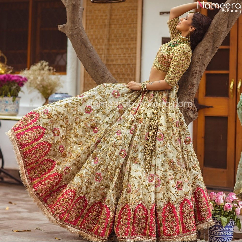 Peach Pink Lehenga Choli 