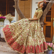 Peach Pink Lehenga Choli 