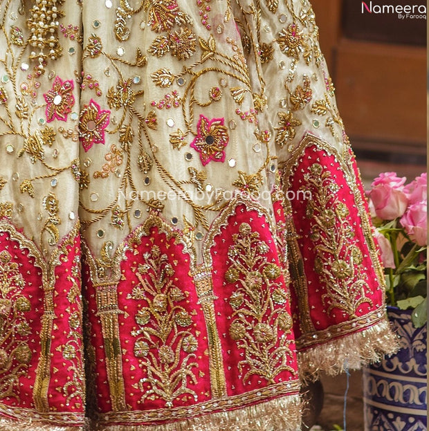 Peach Pink Lehenga Choli for Bride