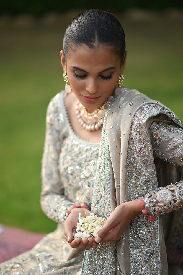 Peach Pink Lehenga with Long Shirt 