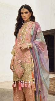 Peach Pink Salwar Kameez 